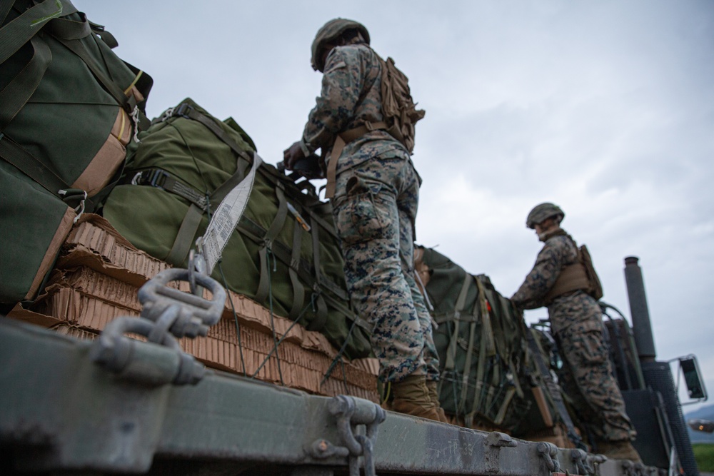 CLB-4 Marines conduct Air Delivery Operations during Exercise Shinka 22.1