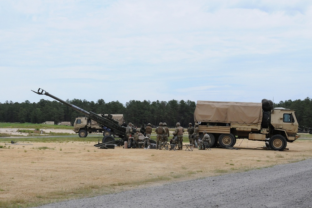 Fort Dix – 3-112th FA (Field Artillery) – Artillery Live Fire Howitzer