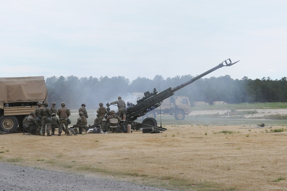 Fort Dix – 3-112th FA (Field Artillery) – Artillery Live Fire Howitzer