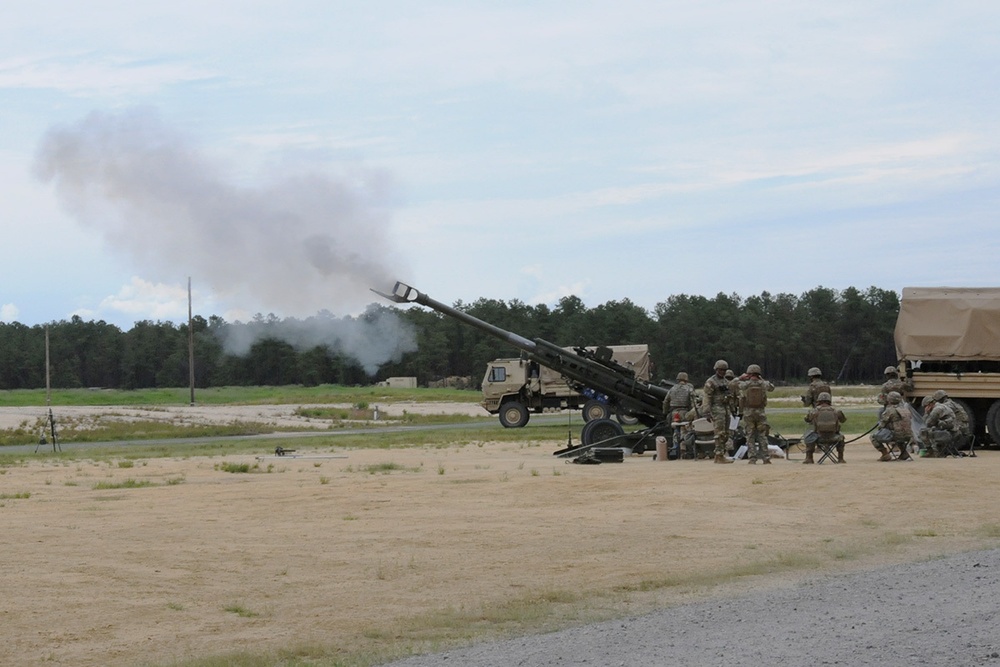 Fort Dix – 3-112th FA (Field Artillery) – Artillery Live Fire Howitzer