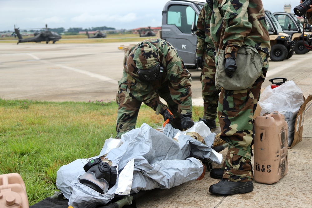 4-2 Attack Battalion Decontaminates Apache