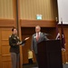 Col. Deborah Whitmer, U.S. Army Veterinary Corps Chief (left) with this year's McNellis guest speaker Air Force retired Col. Donald Noah (right) at the annual International Military Veterinary Symposium in Garmisch-Partenkirchen, Germany.