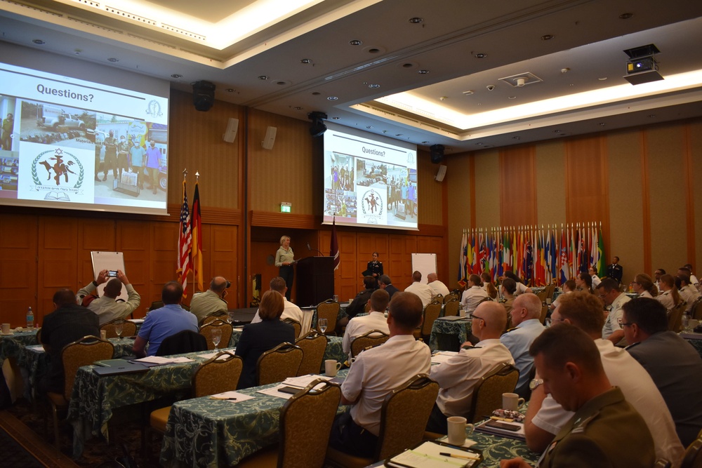 More than 100 military veterinary personnel from 19 countries participated in the International Military Veterinary Medical Symposium, hosted by Public Health Command Europe in Garmisch-Partenkirchen, Germany, May 23- 26.