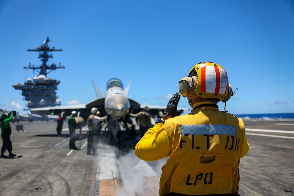 Abraham Lincoln conducts flight operations