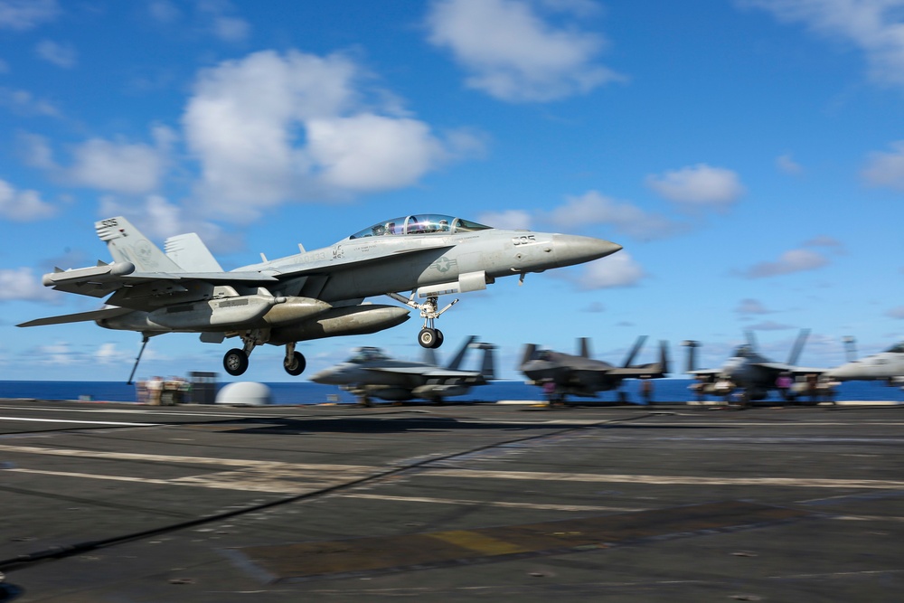 Abraham Lincoln conducts flight operations