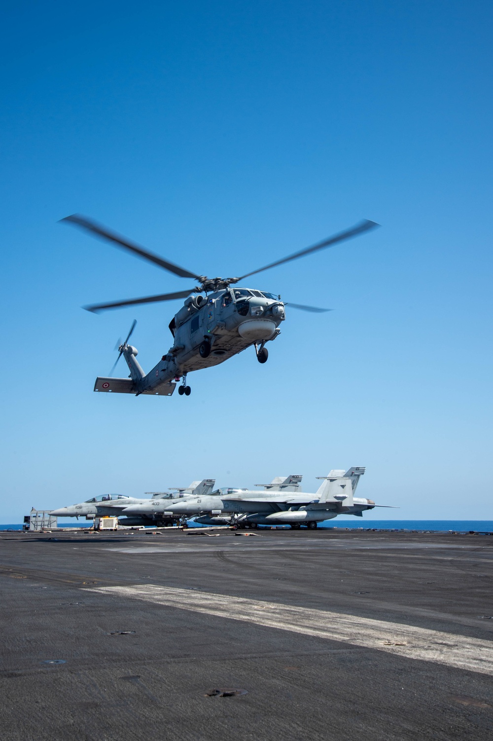 The Harry S. Truman Carrier Strike Group is on a scheduled deployment in the U.S. Naval Forces Europe area of operations, employed by U.S. Sixth Fleet to defend U.S., Allied and Partner interests.