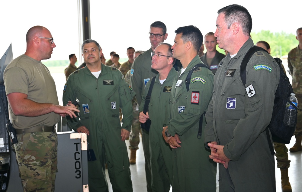 Brazilian Air Force members visit New York Air Guard