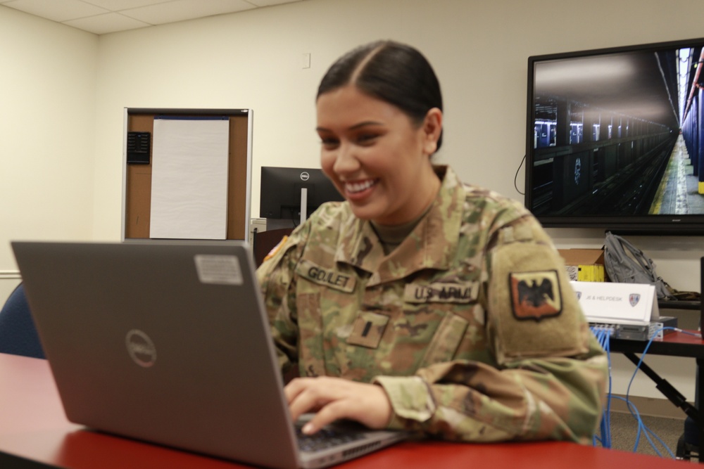 North Dakota Army National Guard 1st. Lt. Rhea Goulet Worked Tirelessly to Ensure Successful Operations of Cyber Shield 2022.