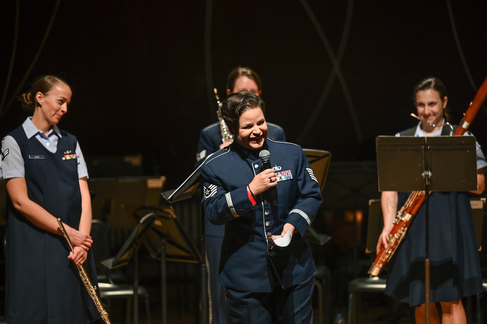 United States Air Force Band of the West Nightwatch and Mission Winds perform in Puerto Rico
