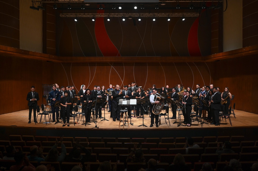 United States Air Force Band of the West Nightwatch and Mission Winds perform in Puerto Rico