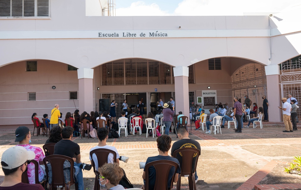 United States Air Force Band of the West Nightwatch and Mission Winds perform in Puerto Rico