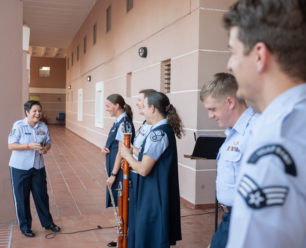 United States Air Force Band of the West Nightwatch and Mission Winds perform in Puerto Rico