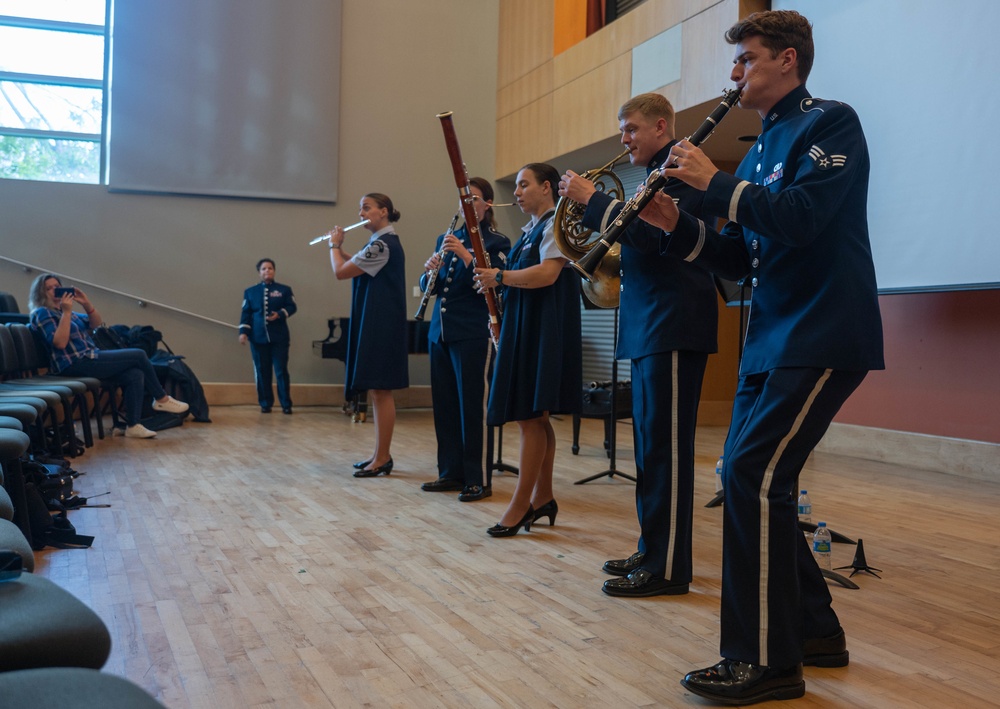 United States Air Force Band of the West Nightwatch and Mission Winds perform in Puerto Rico
