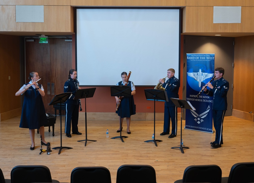 United States Air Force Band of the West Nightwatch and Mission Winds perform in Puerto Rico