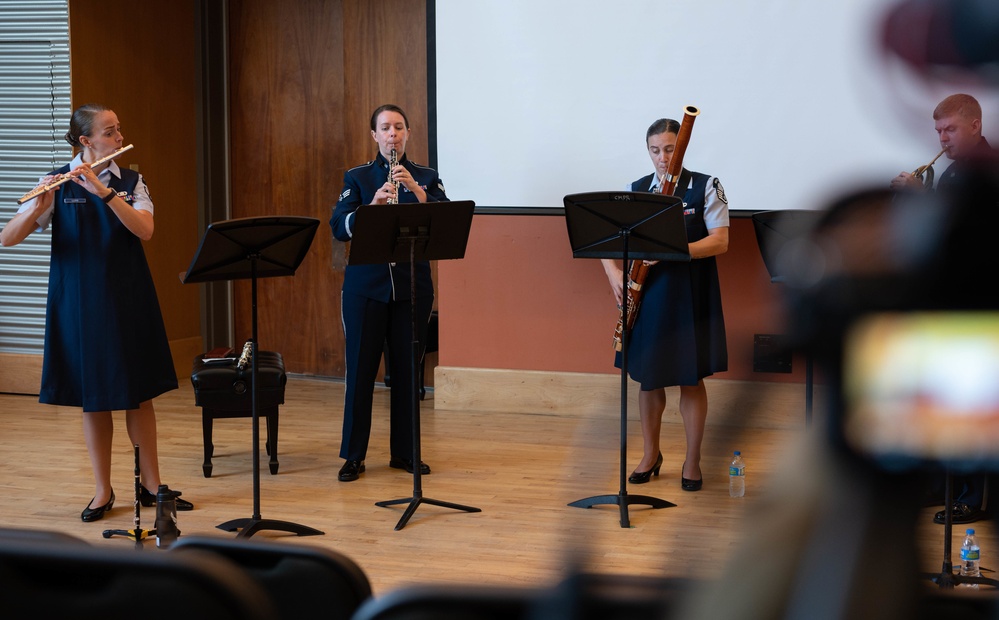 United States Air Force Band of the West Nightwatch and Mission Winds perform in Puerto Rico