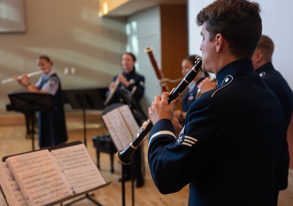 United States Air Force Band of the West Nightwatch and Mission Winds perform in Puerto Rico