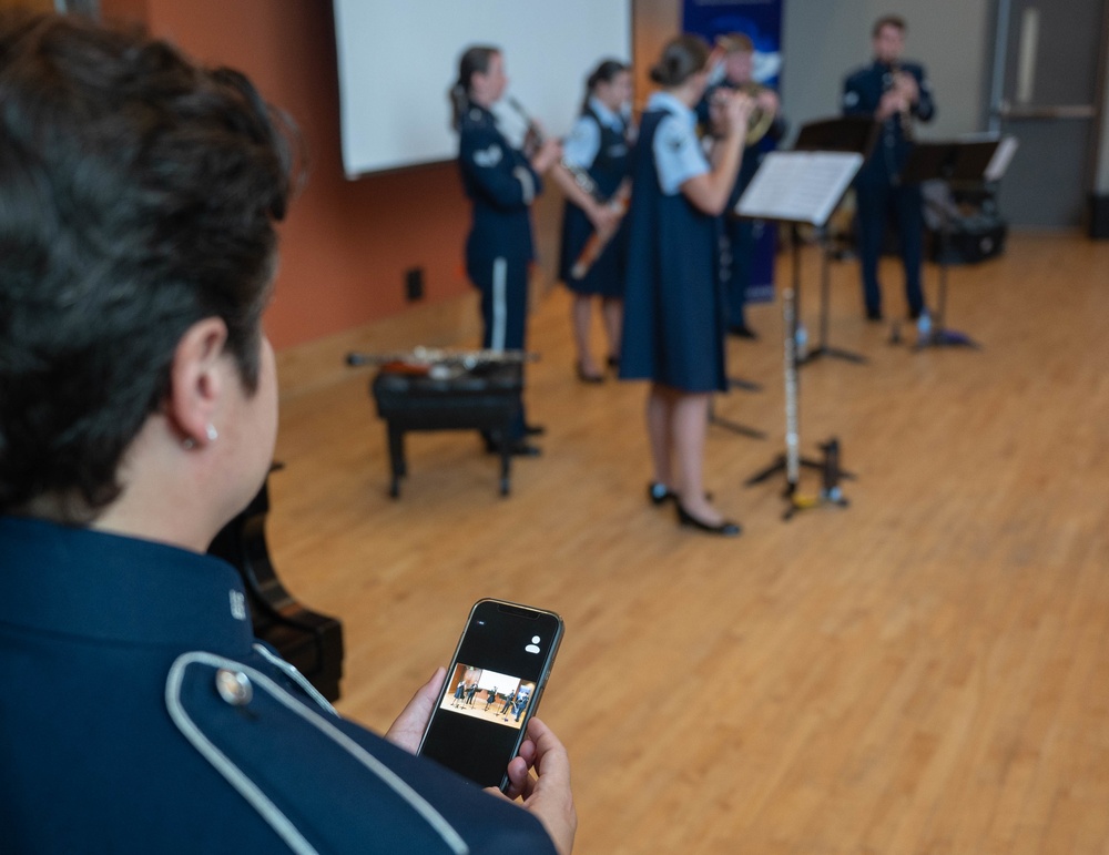 United States Air Force Band of the West Nightwatch and Mission Winds perform in Puerto Rico
