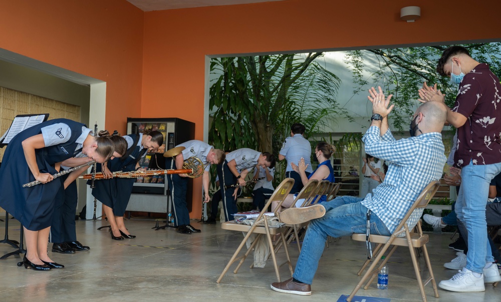 United States Air Force Band of the West Nightwatch and Mission Winds perform in Puerto Rico