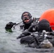 Latvian navy divers conduct training