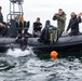 Latvian navy divers conduct training