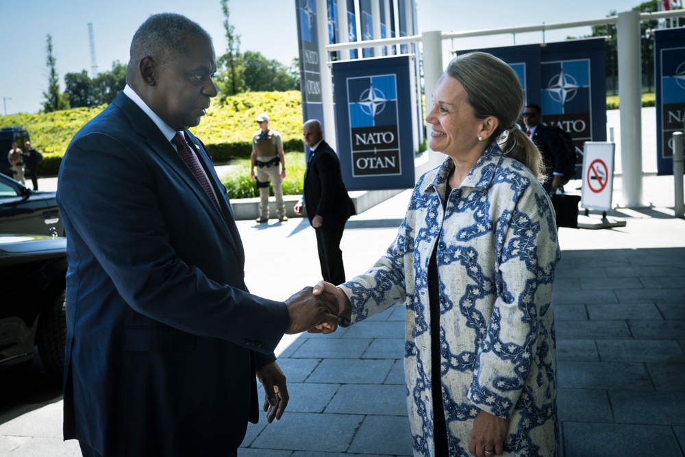 SECDEF Hosts Third Ukraine Defense Contact Group at NATO headquarters
