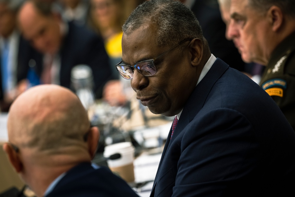 SECDEF Hosts Third Ukraine Defense Contact Group at NATO headquarters