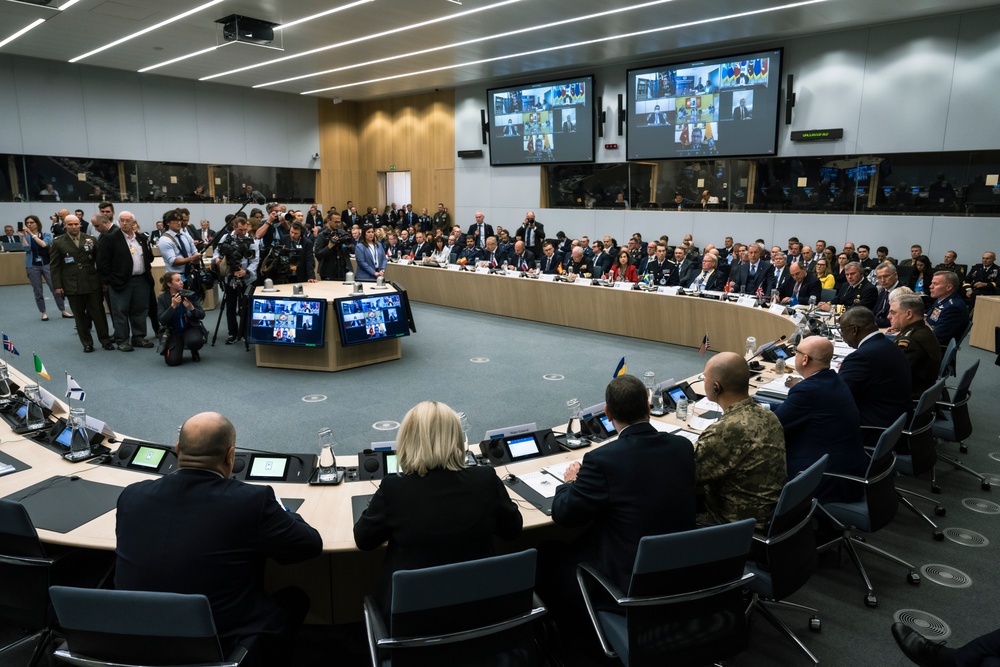 SECDEF Hosts Third Ukraine Defense Contact Group at NATO headquarters