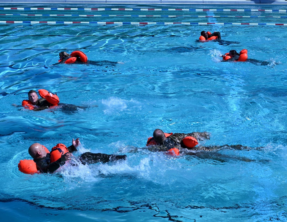 908th AES conducts water survival training