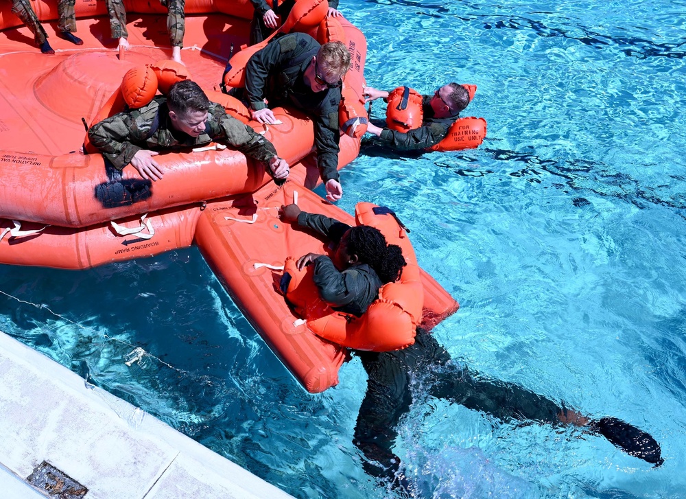 908th AES conducts water survival training