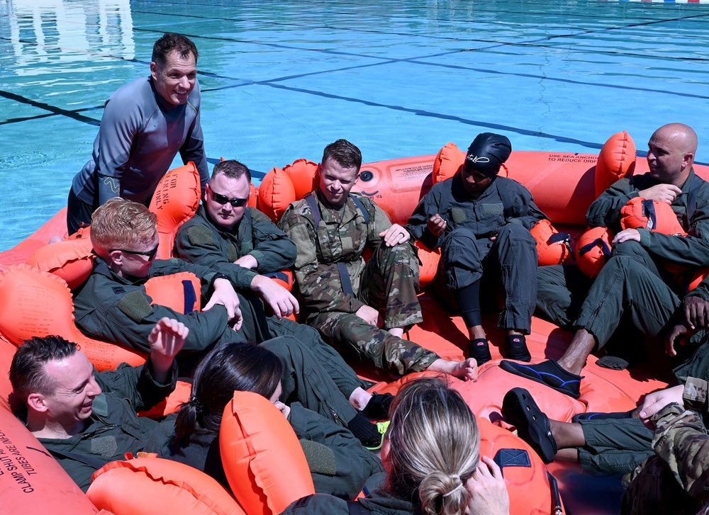 908th AES conducts water survival training