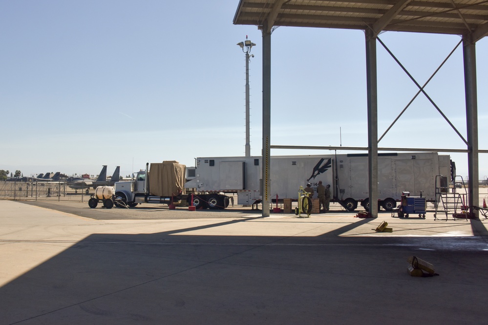 Operational testing of ACE trailer at Fresno ANG base