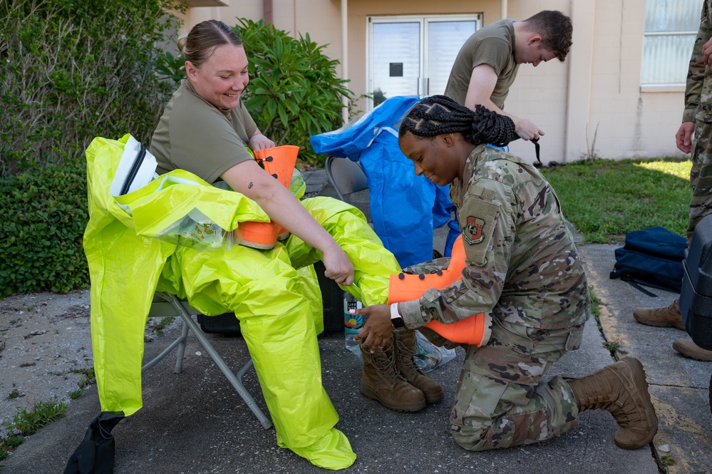 45th MDG Bioenvironmental team conducts biological warfare agent response exercise