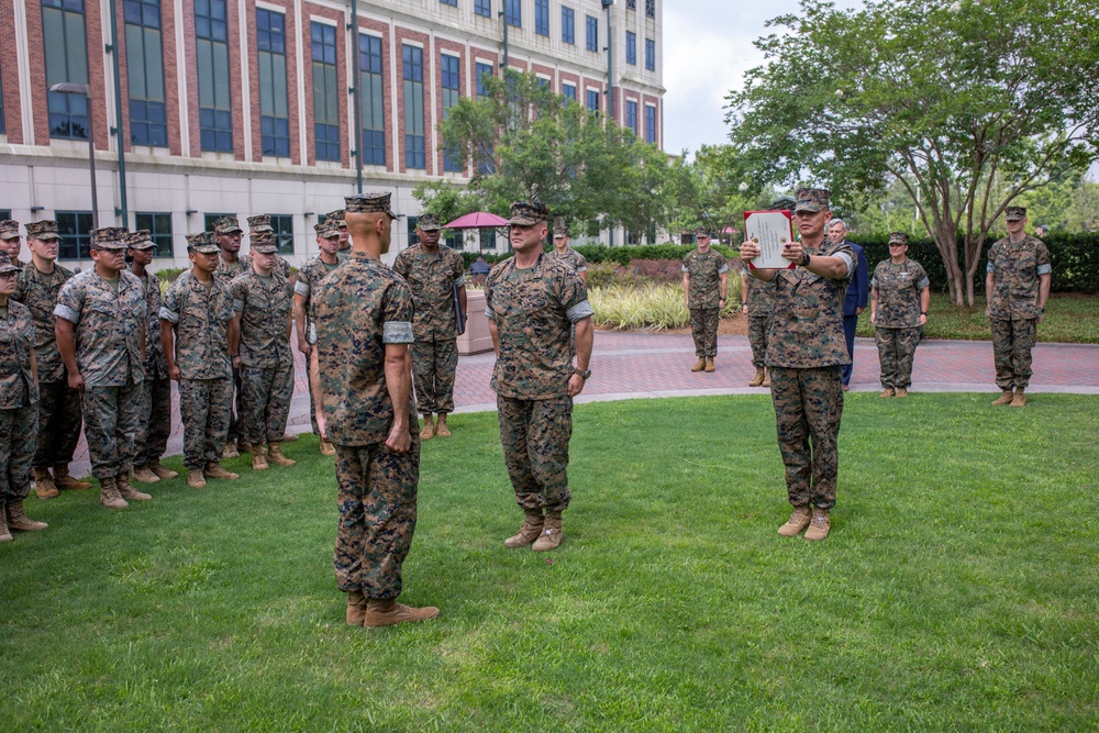 Marine Forces Reserve Band Receives Col. George S. Howard Citation of Musical Excellence Award