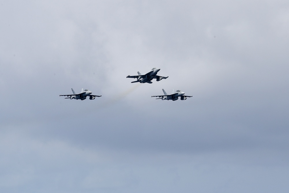 Change of command fly over