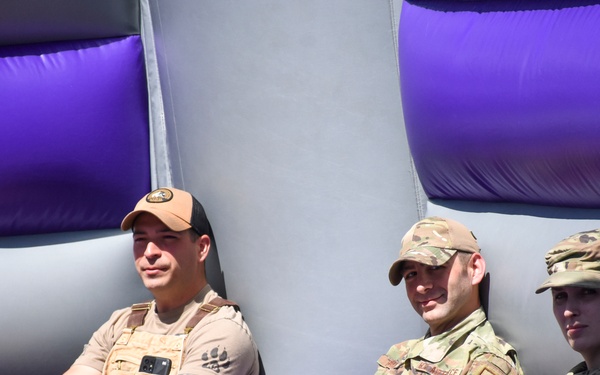 442 LRS member mock arrested during TDY to RAF Mildenhall