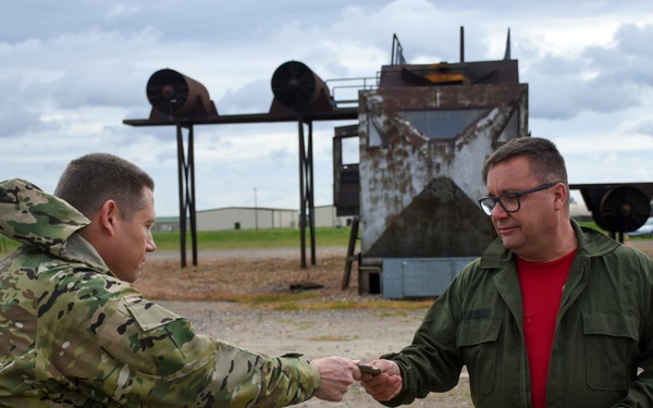 442d LRS DFT troop commander coins 100 LRS members