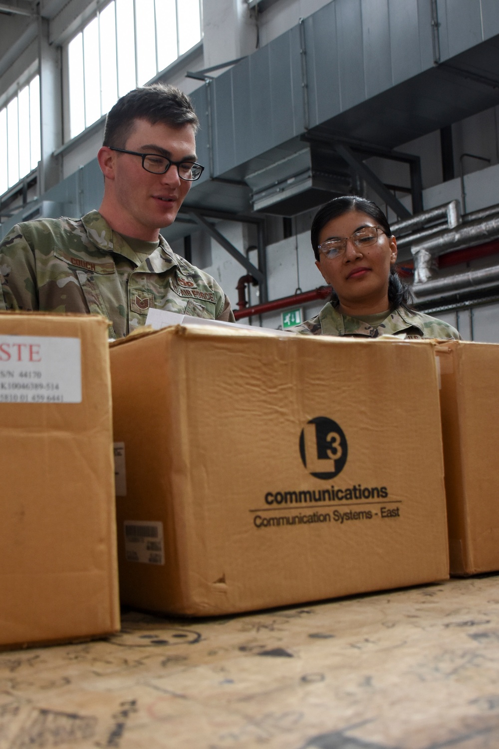 442d TMO trains on processing international packages at RAF Mildenhall