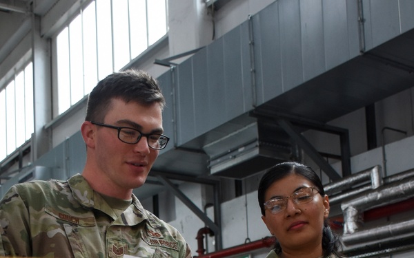 442d TMO trains on processing international packages at RAF Mildenhall