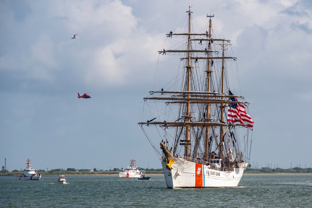 Coast Guard Cutter Eagle arrives in Galveston, Texas