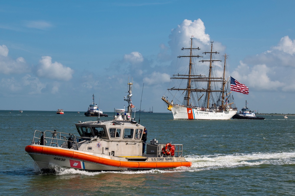 Coast Guard Cutter Eagle arrives in Galveston, Texas