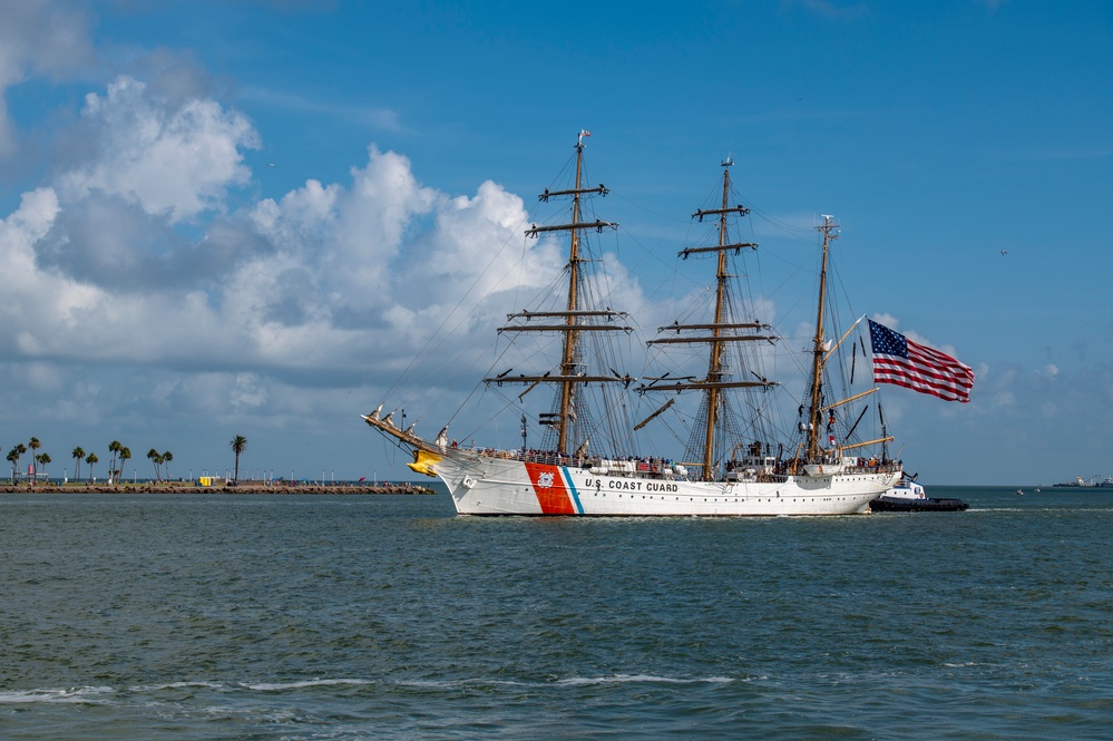 Coast Guard Cutter Eagle arrives in Galveston, Texas