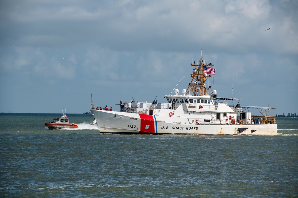 Coast Guard Cutter Eagle arrives in Galveston, Texas