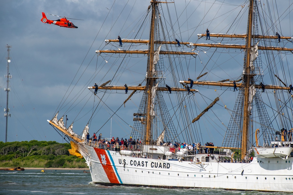 Coast Guard Cutter Eagle arrives in Galveston, Texas