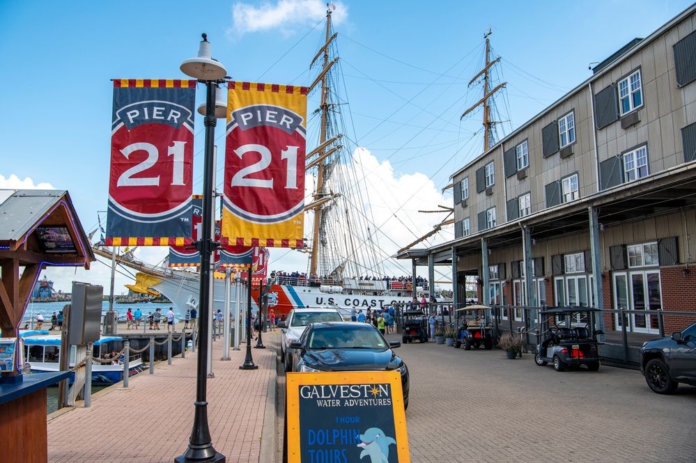 Coast Guard Cutter Eagle arrives in Galveston, Texas