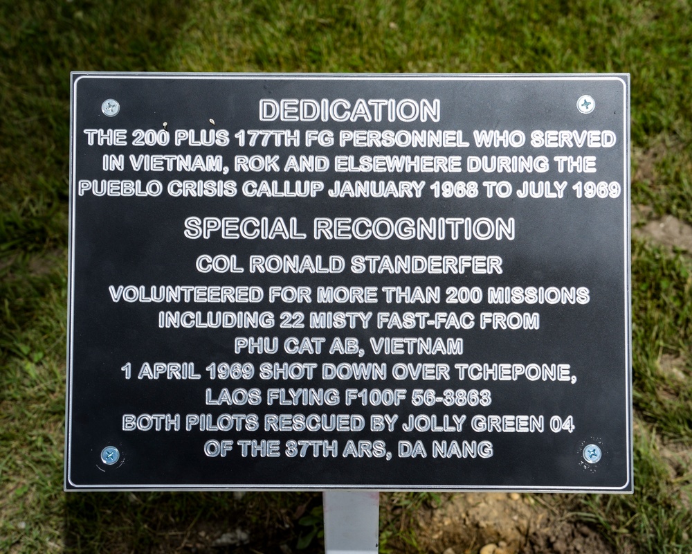 177th Fighter Wing Dedicates F-100 Display to Vietnam Veteran
