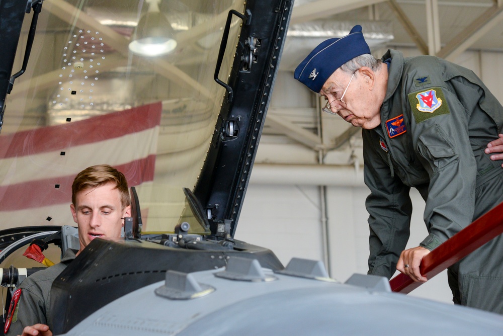 177th Fighter Wing Dedicates F-100 Display to Vietnam Veteran