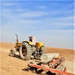 Tractor begins planting seeds in Northeastern Syria.