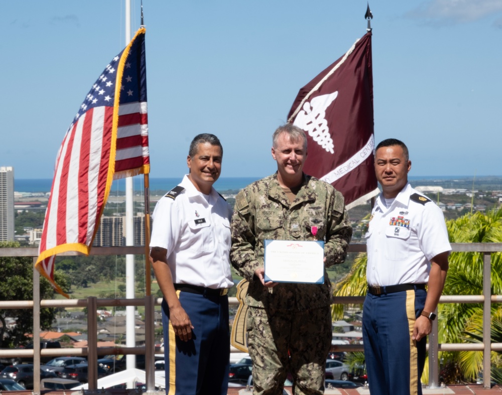 Legion of Merit Awarded to Navy Capt. Sean Hussey