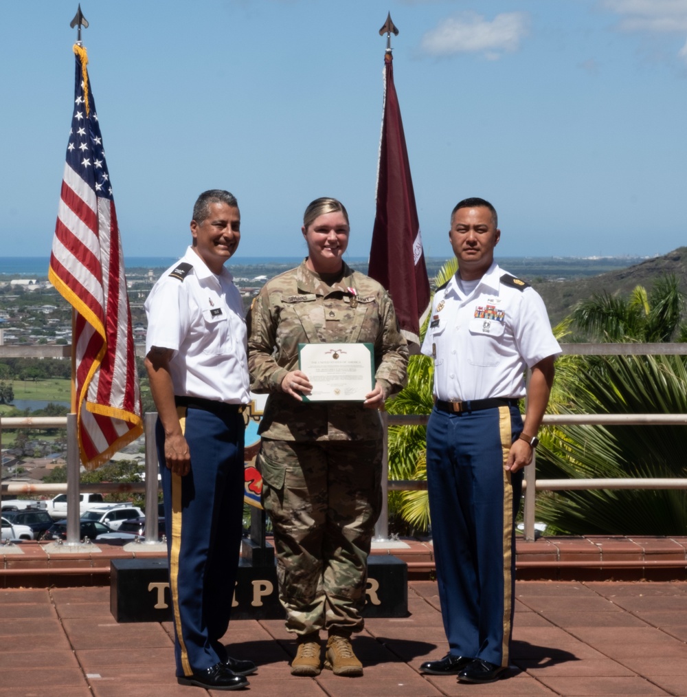 Army MSM Award Staff Sgt. Wendy Sparks