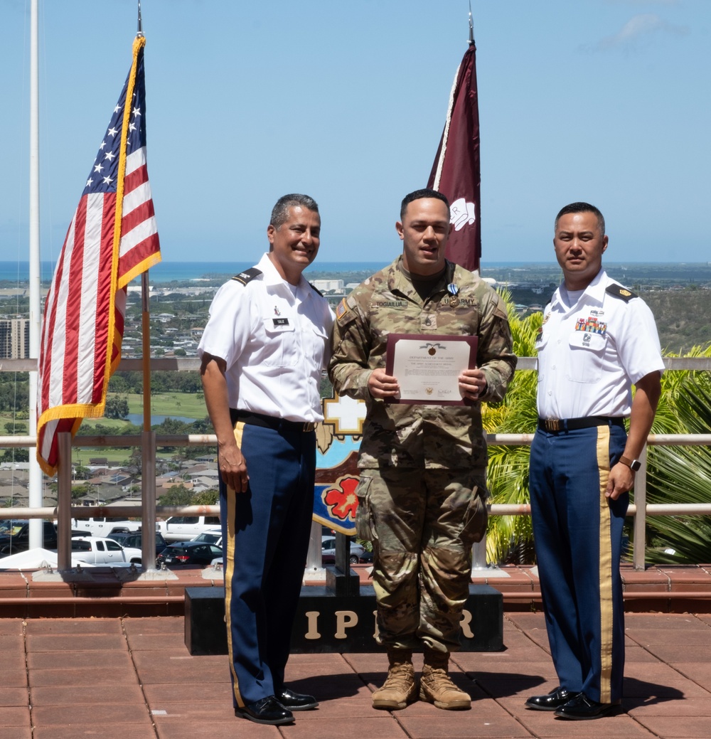 Army Accommodation Medal Award Staff Sgt. Watson Togiailua